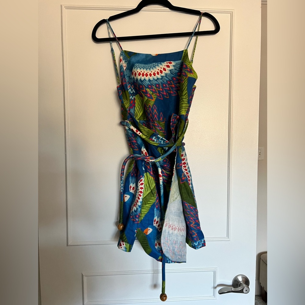 FARM Rio Colorful Parrot Print Mini Dress - Picture 2 of 4